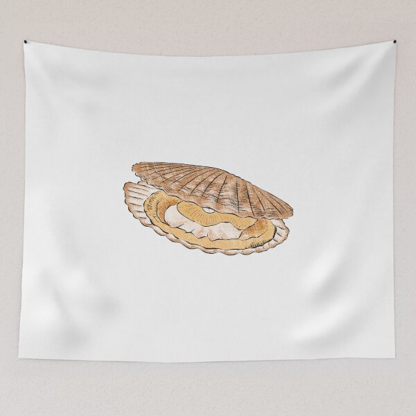 Item preview, Illustration of Fresh Scallop designed and sold by iswenyi.