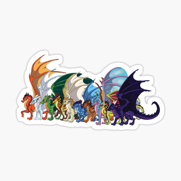 Adult Wings of Fire Dragon Tribes Sticker