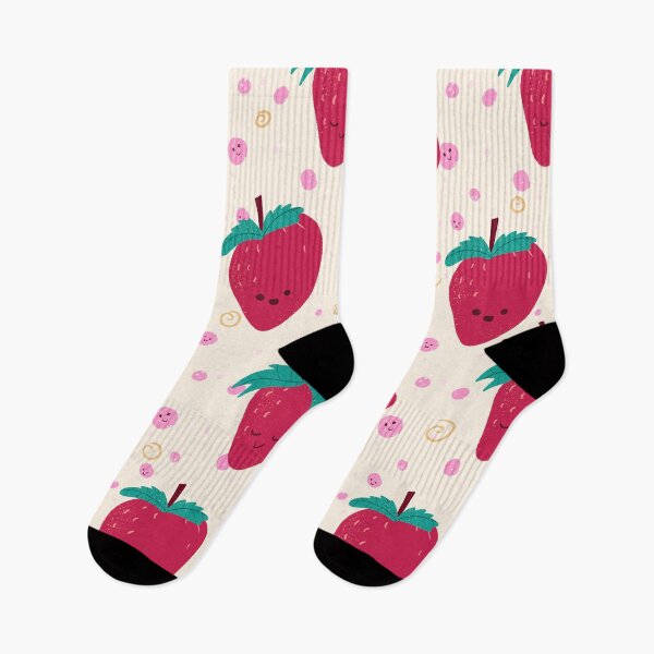 Item preview, Cute strawberry doodle style pattern designed and sold by Owen Family Homeschool.