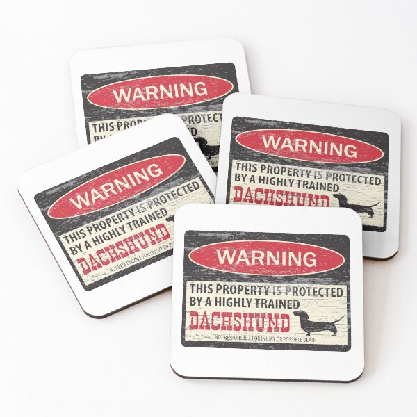 Item preview, Dachshund warning designed and sold by tiffanyo.