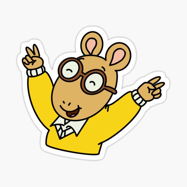 Glücklicher Arthur Aufkleber Sticker