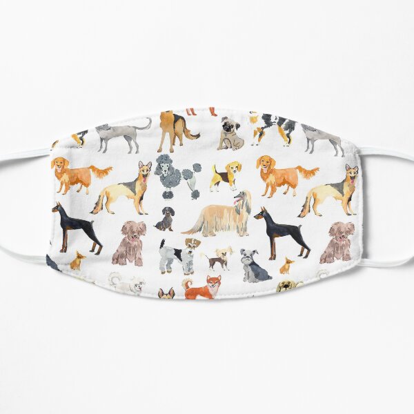 Favorite Dog Breeds Flat Mask
