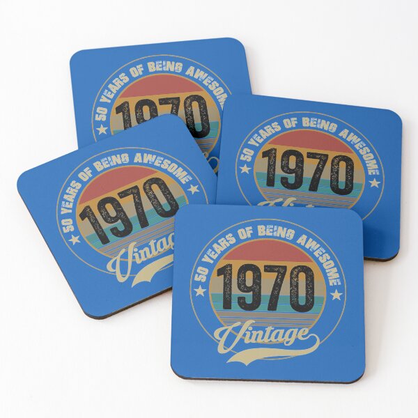 Item preview, 50th Birthday Gift 2020 - Retro - Vintage since 1970 T-Shirt designed and sold by RalinaAturino.