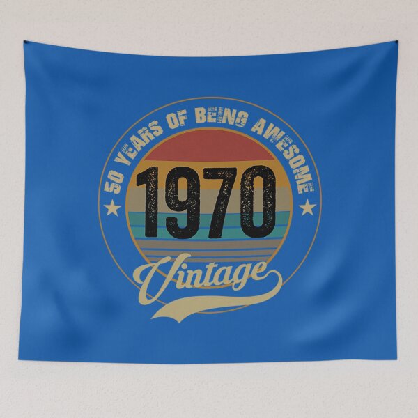 Item preview, 50th Birthday Gift 2020 - Retro - Vintage since 1970 T-Shirt designed and sold by RalinaAturino.