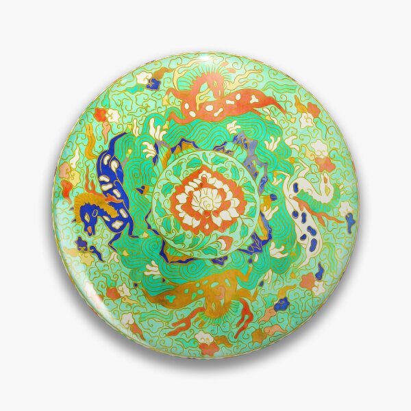 Item preview, Chinese Cloisonné Horse Medalion designed and sold by TheBearandBunny.