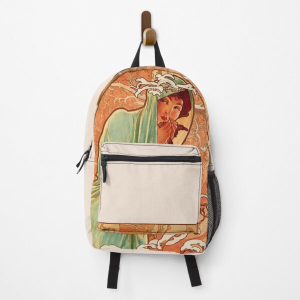 Item preview, Winter lady Art nouveau lady four seasons Classical illustration designed and sold by Bellathewilde.