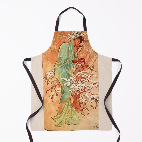 Item preview, Winter lady Art nouveau lady four seasons Classical illustration designed and sold by Bellathewilde.