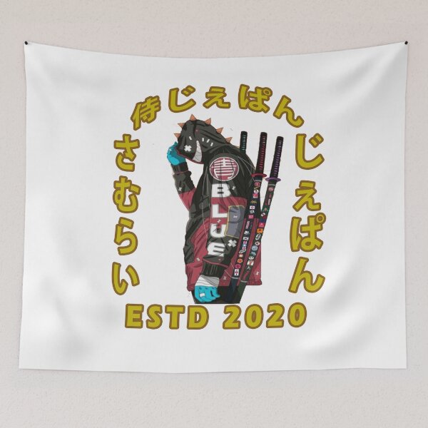 Item preview, Mugen Blue Samurai From Japan designed and sold by Kidsresashop.