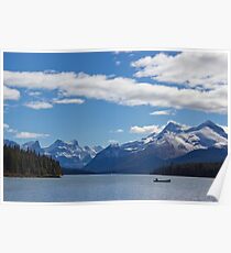 Mountains of Maligne Lake 1 Poster