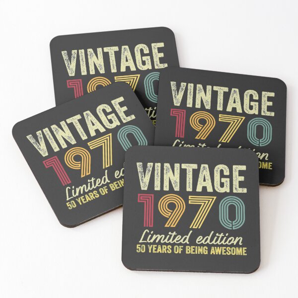 50th Birthday Ideas Coasters for Sale Redbubble