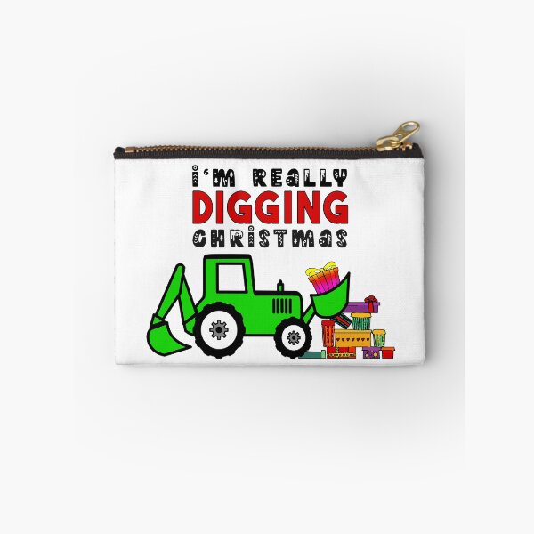 Item preview, Christmas Boys T-Shirt I'm Digging Christmas Front End Loader Digger Bulldozer designed and sold by StickerArtwork.