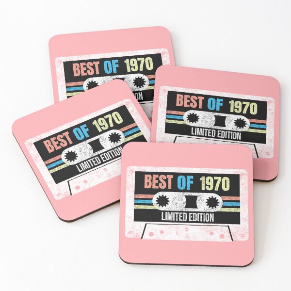 Item preview, Best Of 1970 Limited Edition Vintage Cassette 50th Birthday T-Shirt designed and sold by RalinaAturino.