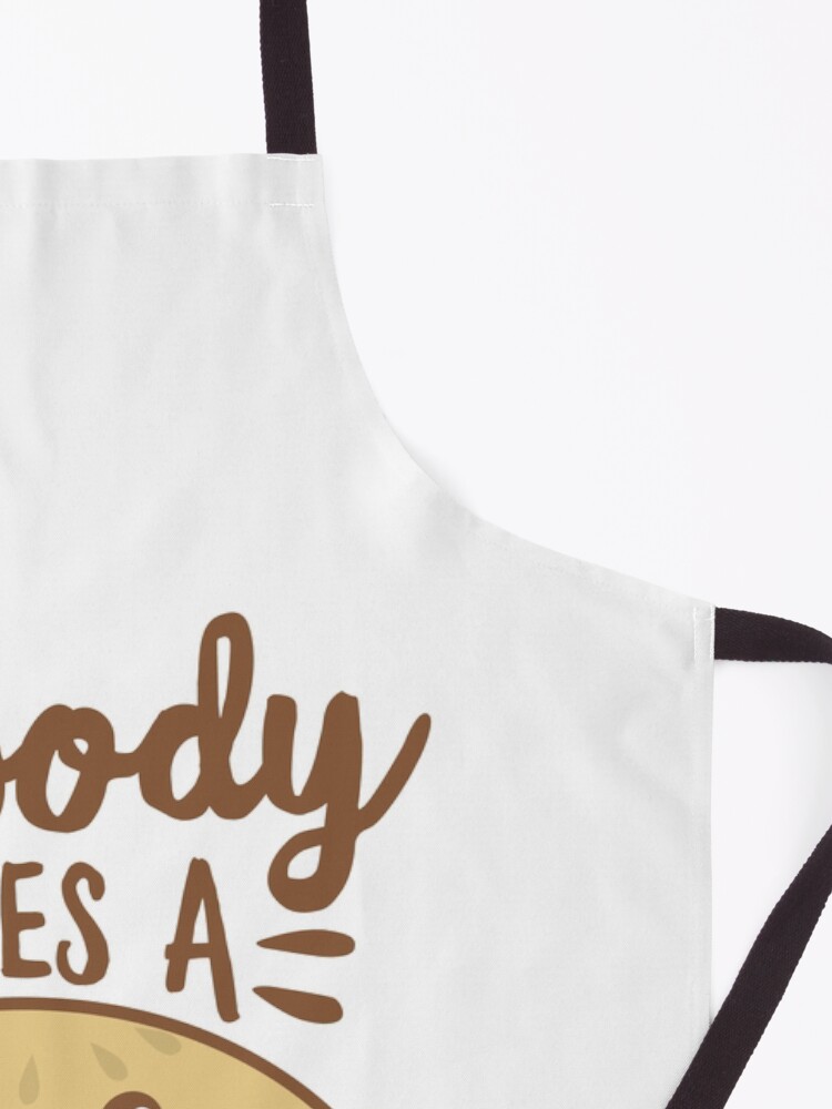 Alternate view of Nobody Likes A Soggy Bottom Cartoon Pie Apron