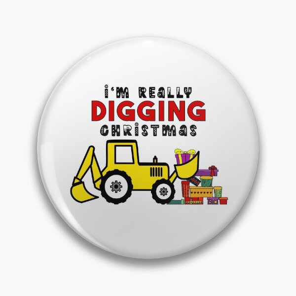Item preview, Christmas Boys T-Shirt I'm Digging Christmas Front End Loader Digger Bulldozer designed and sold by StickerArtwork.
