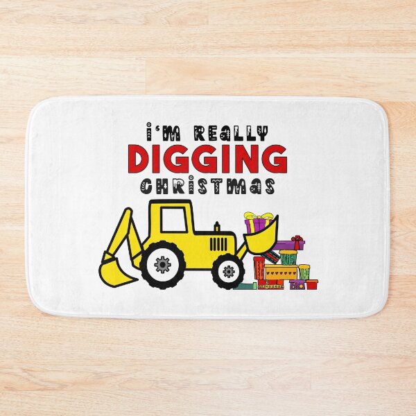 Item preview, Christmas Boys T-Shirt I'm Digging Christmas Front End Loader Digger Bulldozer designed and sold by StickerArtwork.