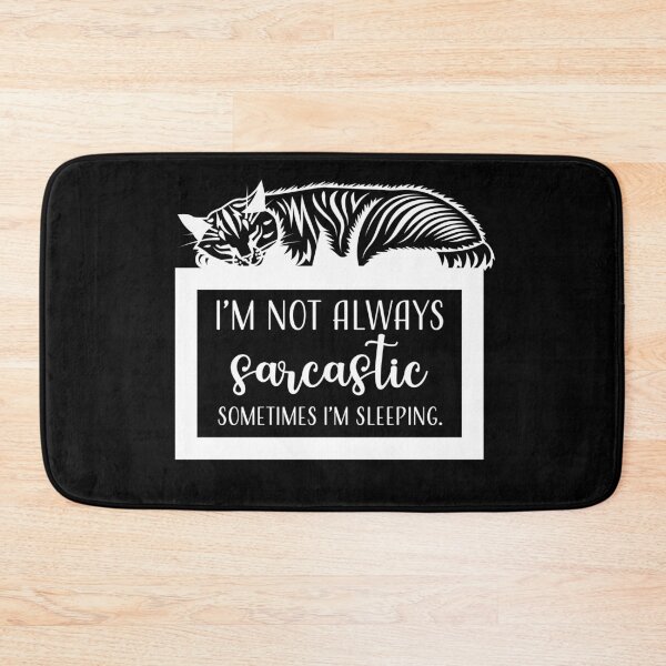 Item preview, Sarcastic Sleepy Cat designed and sold by TheBearandBunny.