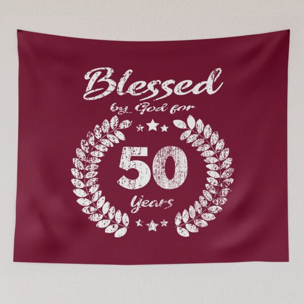 Item preview, Blessed by God for 50 Year Birthday Gift T-Shirt designed and sold by RalinaAturino.