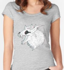 Skull Wolf Fitted Scoop T-Shirt