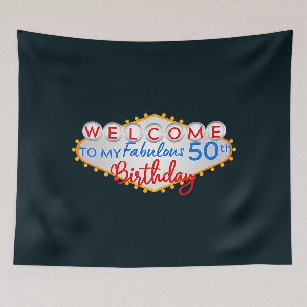 Item preview, Welcome to my Fabulous 50th Birthday Vegas T-Shirt_by BBbtq_ designed and sold by RalinaAturino.