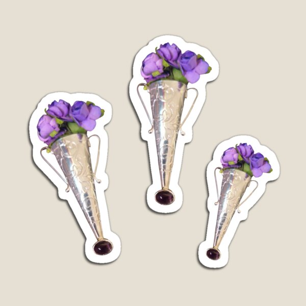 Lapel pin boutonniere by UsnU for Poirot fans Magnet for Sale by Tanya  Mihe