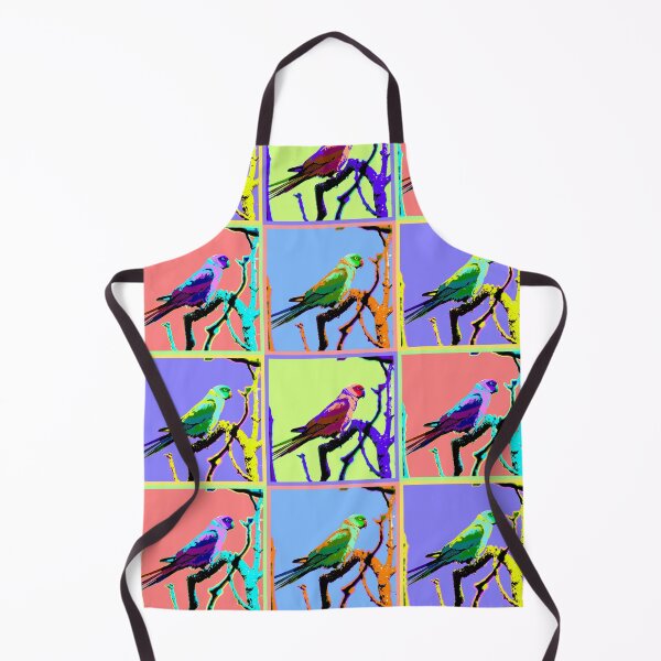 Item preview, Neon and Pastel Barbados Green Parrot_Rose-Ringed Parakeet Collage designed and sold by StayCuztom.