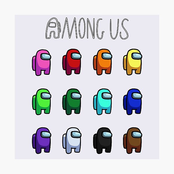 Among Us All Colors Photographic Prints | Redbubble