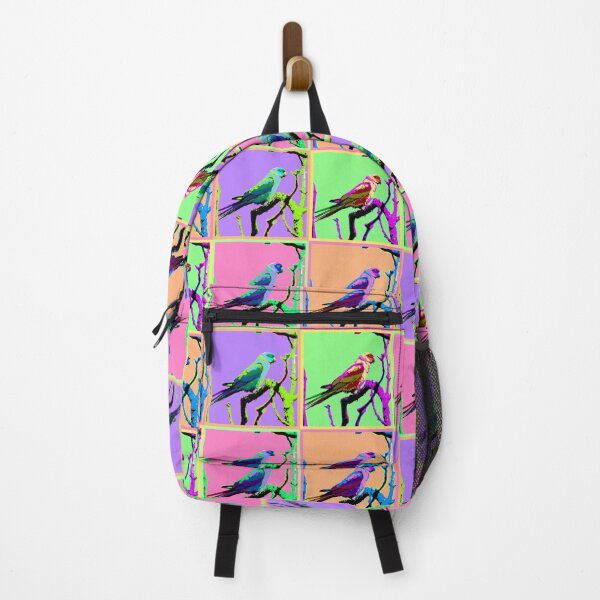 Item preview, Neons and Pastels Barbados Green Parrot_Rose-Ringed Parakeet Collage designed and sold by StayCuztom.