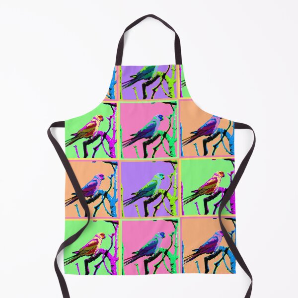 Item preview, Neons and Pastels Barbados Green Parrot_Rose-Ringed Parakeet Collage designed and sold by StayCuztom.