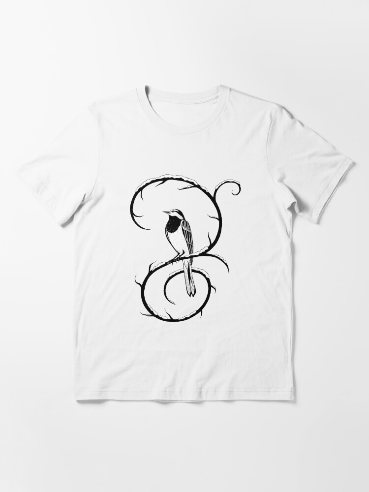 Alternate view of White Wagtail Sitting on a Swirl Essential T-Shirt