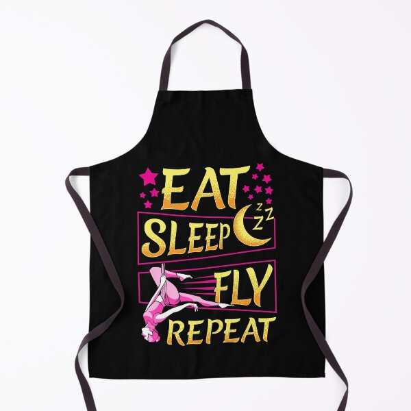 Item preview, Funny Eat Sleep Fly Repeat Aerial Yoga Silks designed and sold by perfectpresents.