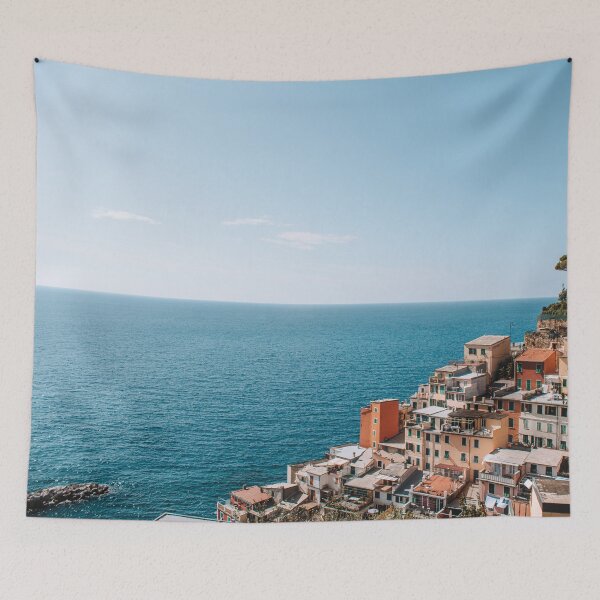 Item preview, beautiful Italian village with ocean view designed and sold by Narniax.