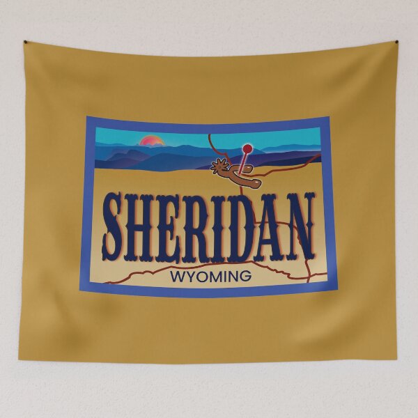 Item preview, Sheridan Wyoming Map designed and sold by fairviewdesign.