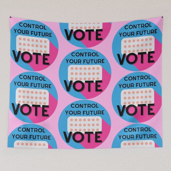 Item preview, Control your future - VOTE birth control design designed and sold by emotionpotion.