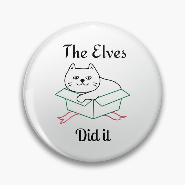 Item preview, The Elves Did It. Cute Cat Lover Merry Christmas design. Fun, Cheeky, Christmas Elf. designed and sold by That Cheeky Tee.