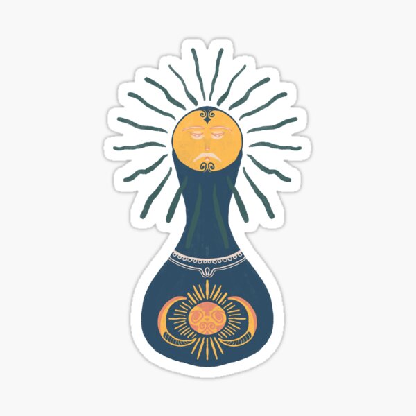 grandpa sun moon Sticker