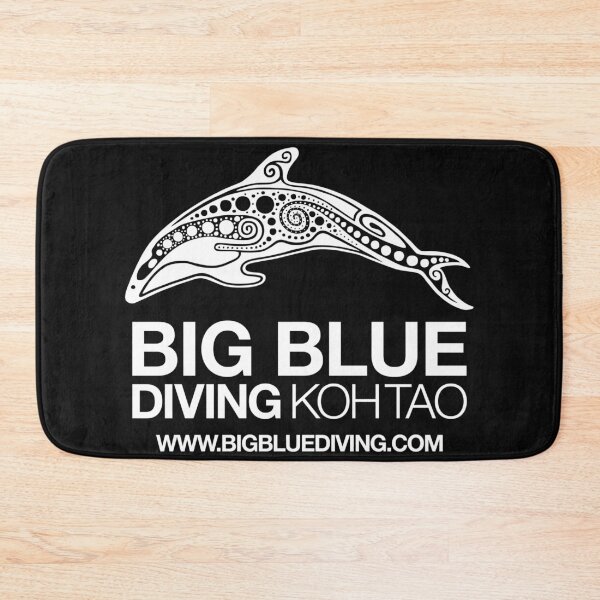 Item preview, Big Blue Standard Logo White designed and sold by BigBlueDiving.