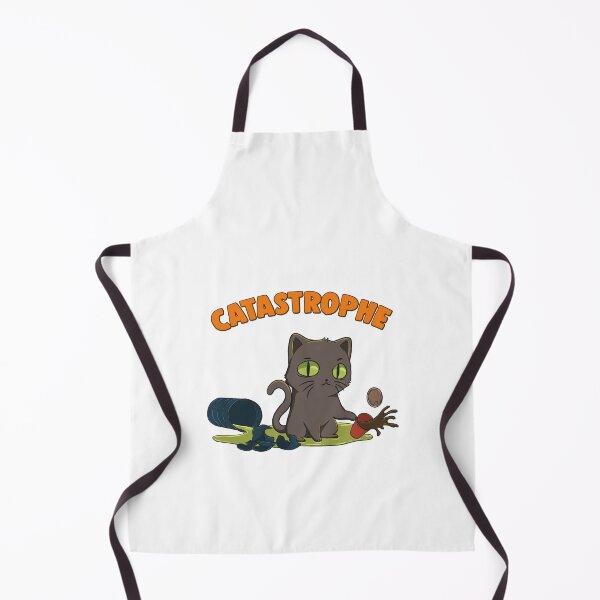 Item preview, Cute Funny Catastrophe Kitten Spilling Drinks Cat designed and sold by perfectpresents.