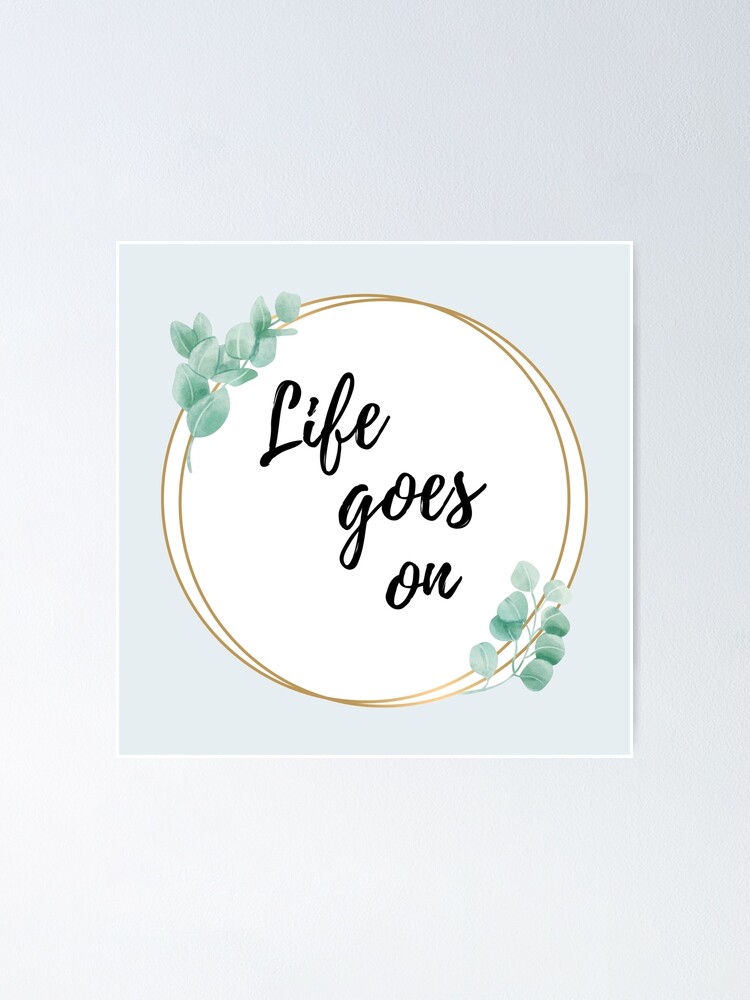 Life Goes On Bts Be Album Poster By Asraeyla Redbubble