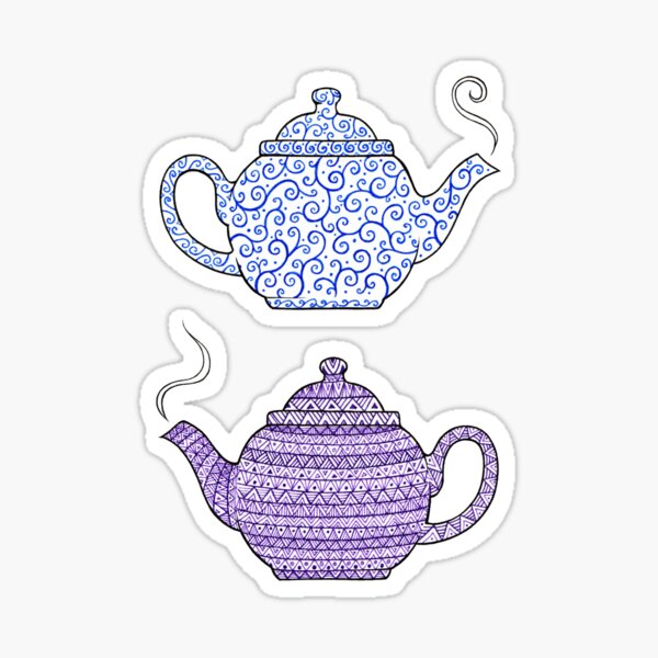 Merry Mushroom Teapot  Sticker for Sale by Corissa Livingston