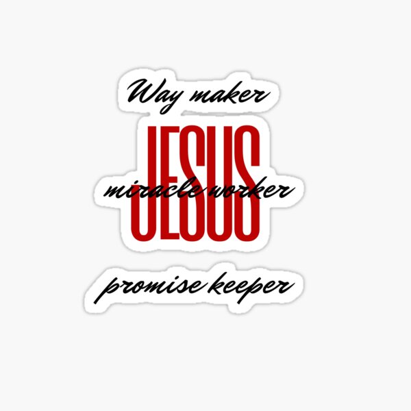 Way Maker Promise Keeper Vinyl Sticker – The Maryland Store