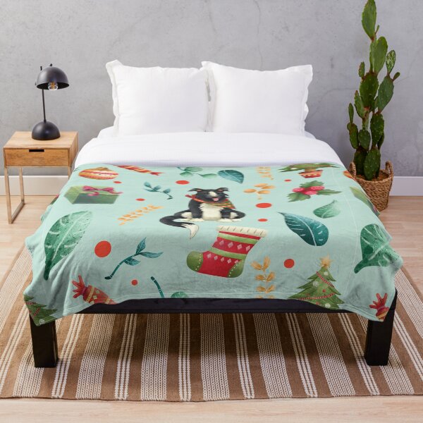 Artikelvorschau, Weihnachtshund, Border Collie Weihnachten, Nutztier, lustige Weihnachtshühner, frohe Weihnachten entworfen und verkauft von StrayLeaves.