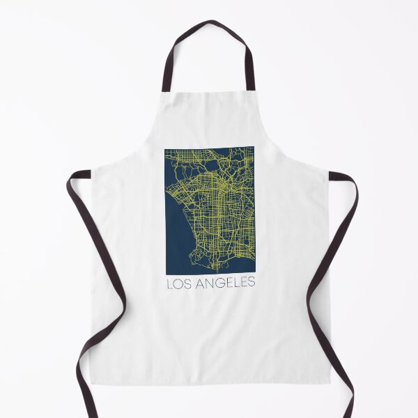 Item preview, Los Angeles Street Map Yellow and Blue designed and sold by HelloGentry.