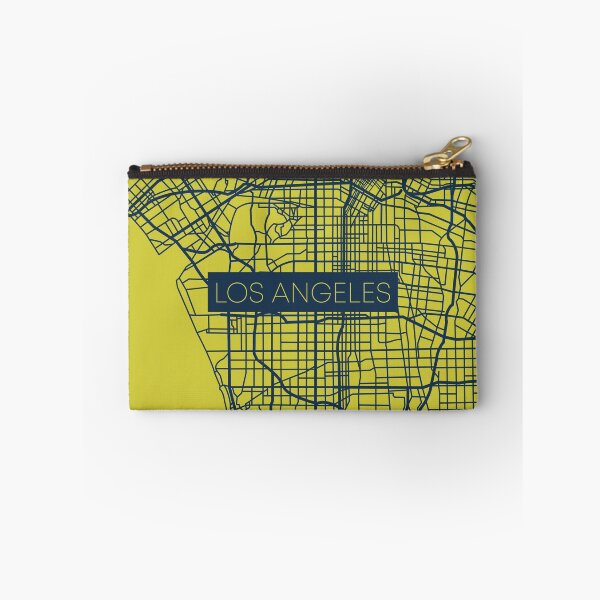 Item preview, Los Angeles Street Map Blue and Yellow designed and sold by HelloGentry.