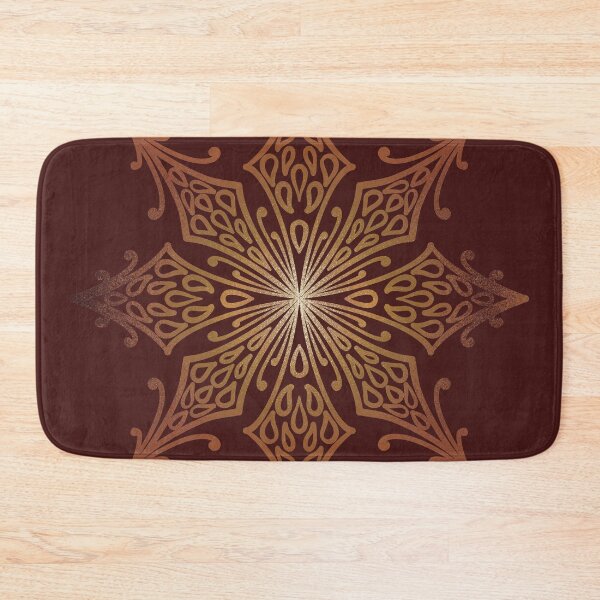 Item preview, Copy of Winter Christmas Red Gold Metalic Glitter Mandala Star designed and sold by marta-maria.