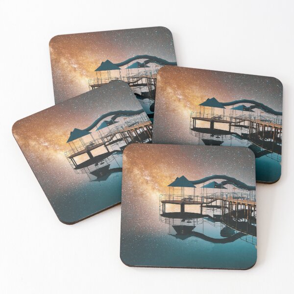 Item preview, Galaxy Pier at Issyk-Kul Lake - Surreal designed and sold by Marina Oliveira Studio.