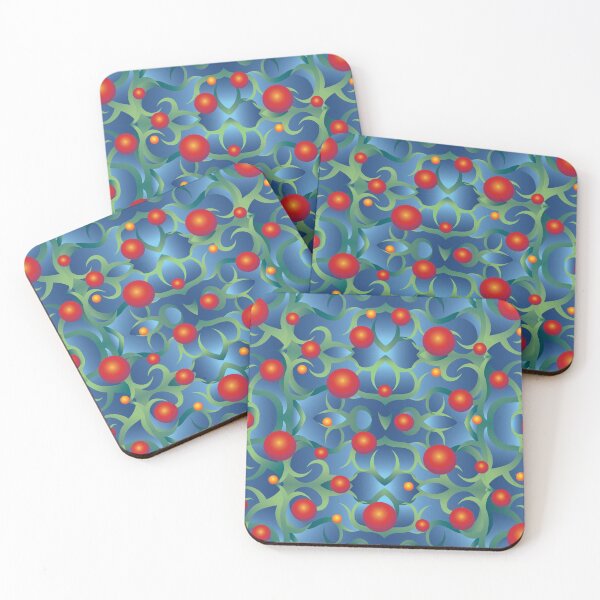 Item preview, Trippy Abstract with Red and Orange Balls designed and sold by jeff-jones.