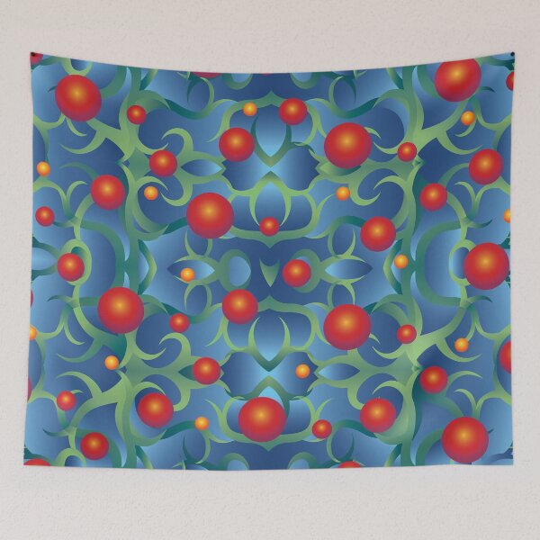 Item preview, Trippy Abstract with Red and Orange Balls designed and sold by jeff-jones.