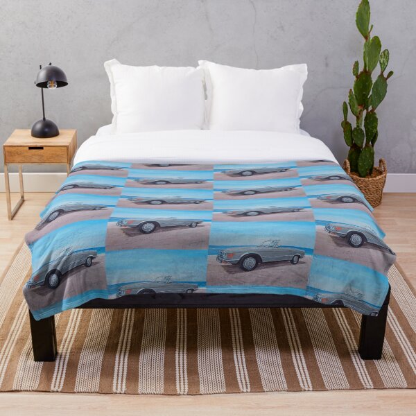 1972 Mercedes Benz 350 SL cabriolet Throw Blanket