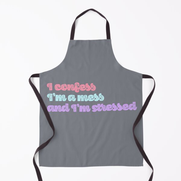Item preview, confess, mess stress quote designed and sold by Stacia Boyd.