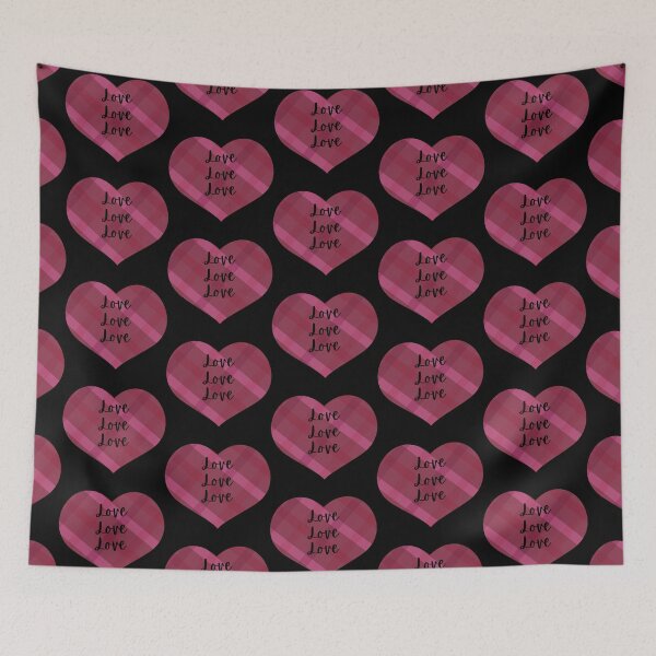 Item preview, Love, Love,Love Heart Pink Plaid Valentines  designed and sold by Drnksuzys.